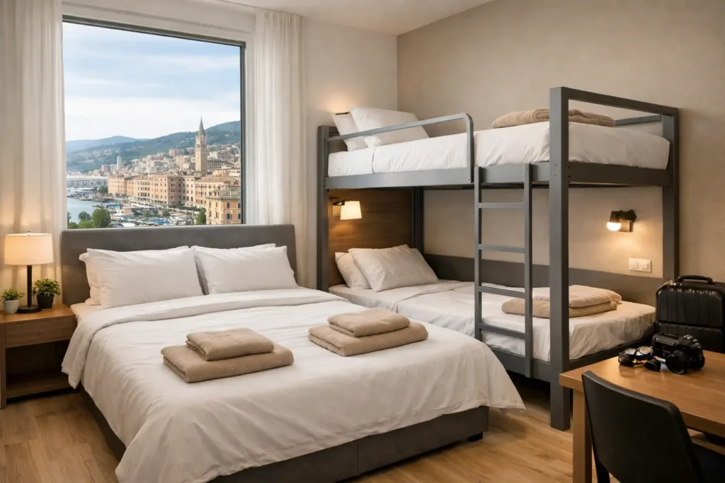 Guida alle camere private multi posto a Genova